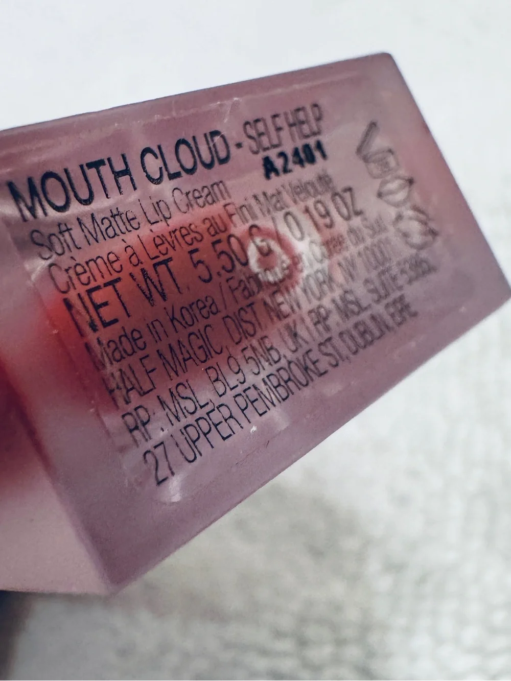 HALF MAGIC Mouth Cloud Soft Matte Lip Cream in Self Help 5.5g BRAND NEW IN BOX